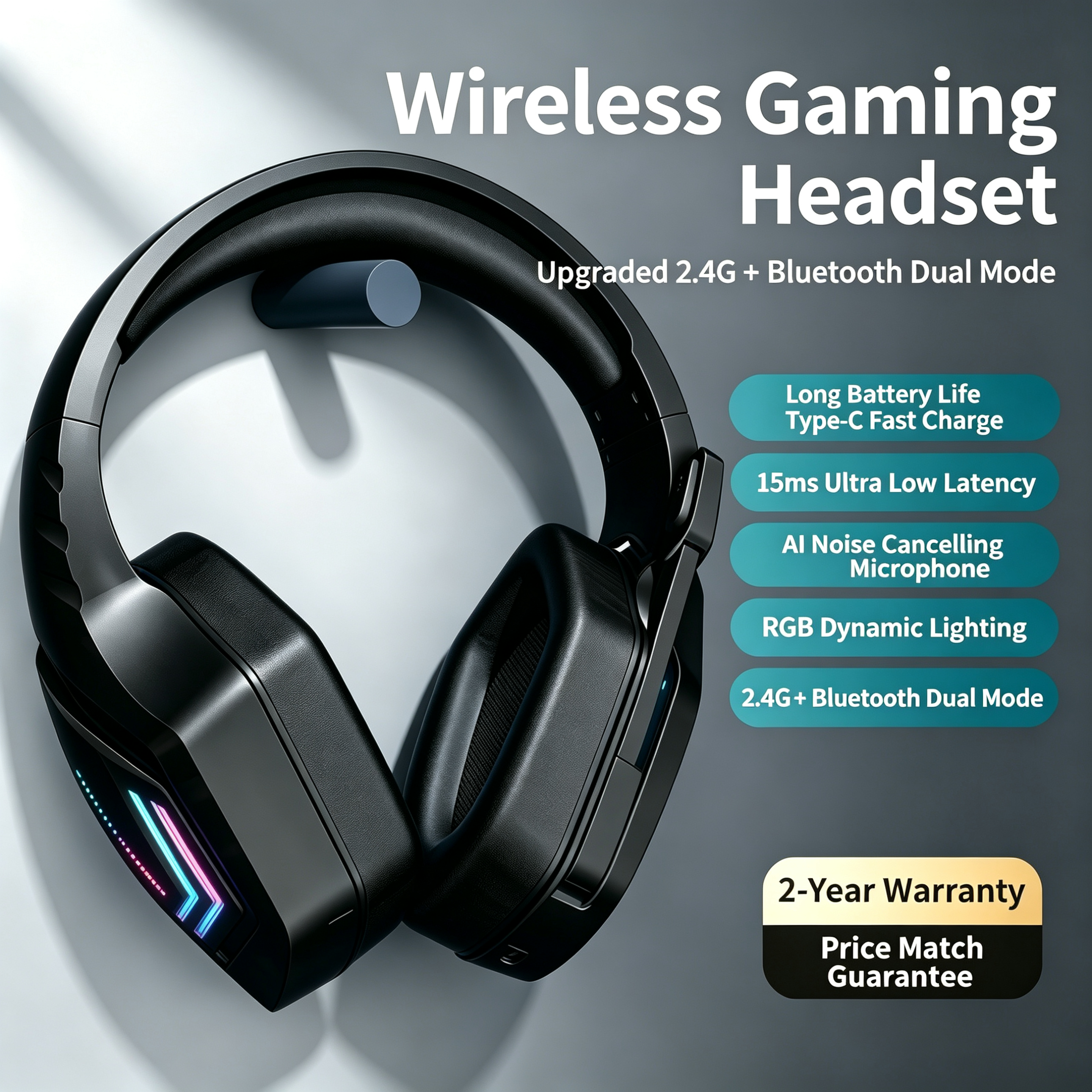 Esports Gaming Bar - Dual Mode 2.4G Wireless Bluetooth 5.3