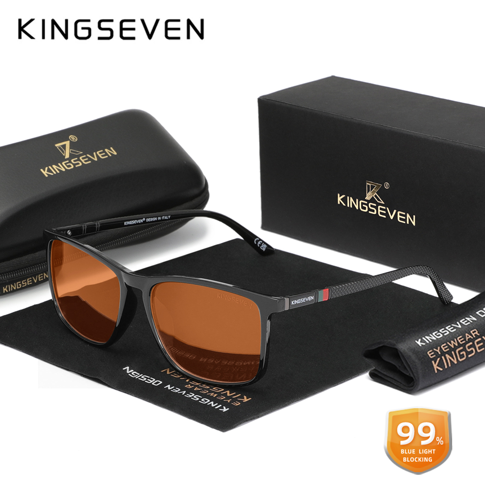 Gaming Glasses Blue - KINGSEVEN Blue Blocking Glasses Ultralight Men/Women