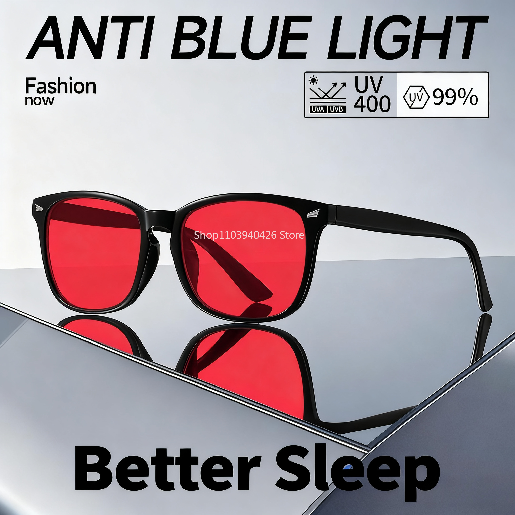 Gaming Glasses Blue - Blue Light Glasses for Woman Sleep