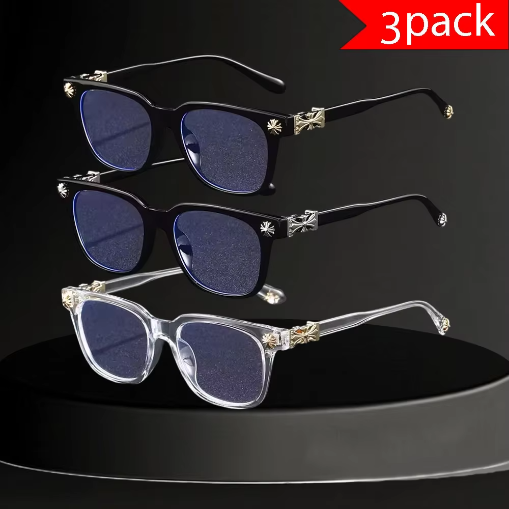 Gaming Glasses Blue - Classic 2Pcs Square Anti Blue Light