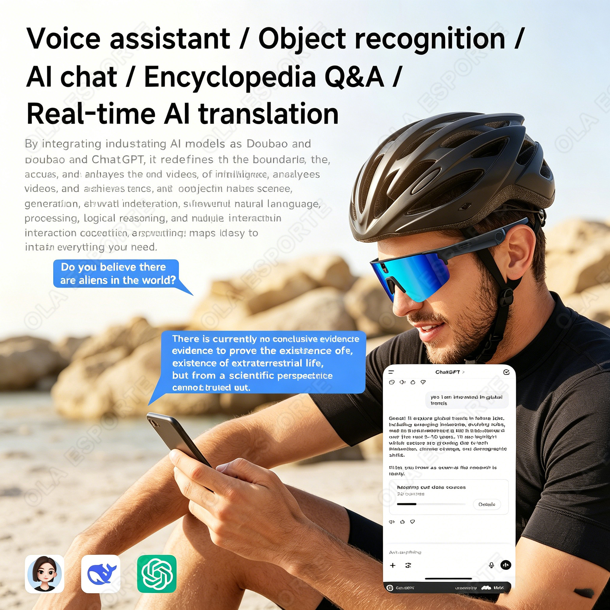 Cycling AI Smart Glasses 4K HD - Esports Gaming Pk 评论和价格