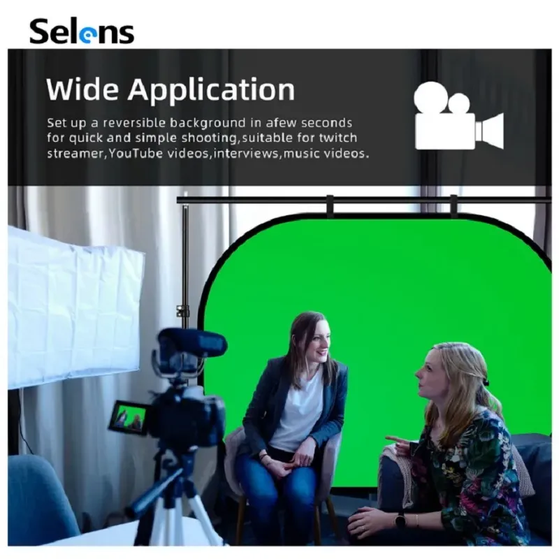 Selens 100x150cm Green Screen  - Green Screen Collapsible 评论和价格