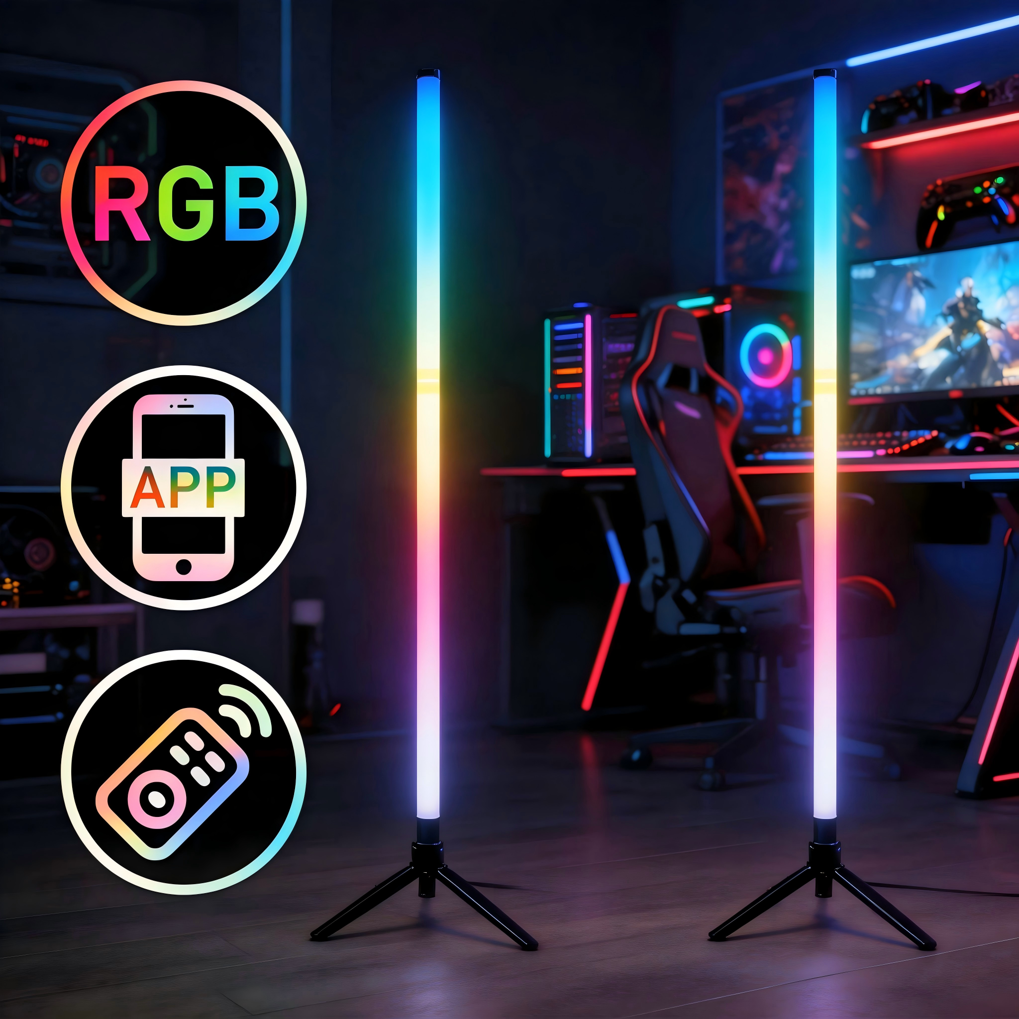 RGB LED Gaming Atmosphere Ligh - Esports Gaming Remote 评论和价格