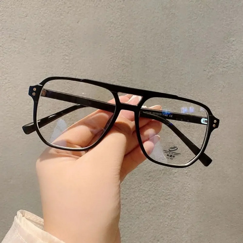 Fashion Clear Lens Anti-blue L - Gaming Glasses Blue 评论和价格