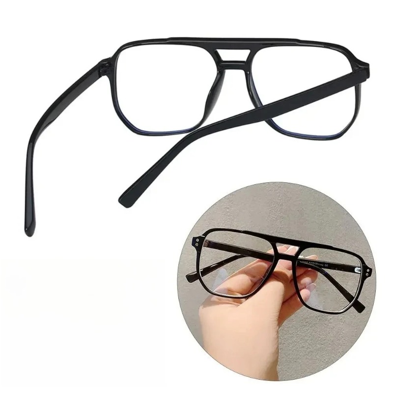 Fashion Clear Lens Anti-blue L - Gaming Glasses Blue 评论和价格