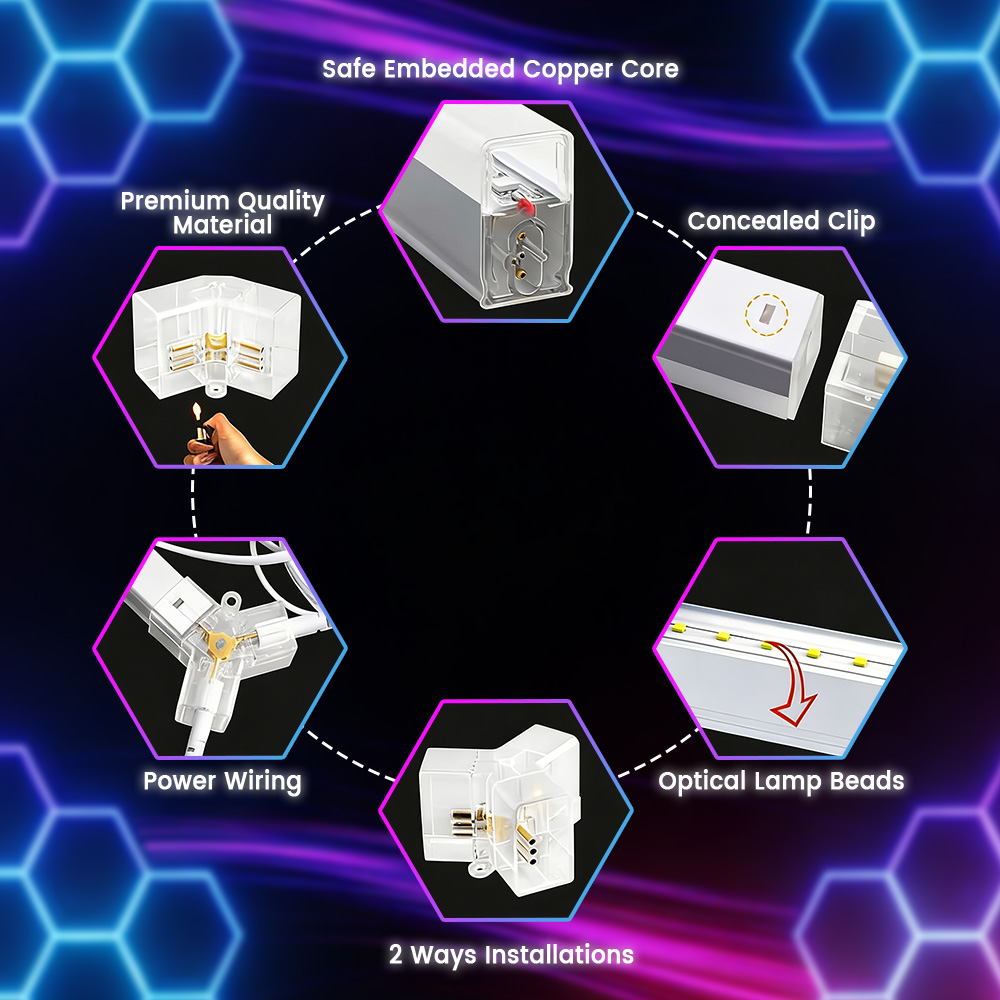 Smart RGB honeycomb hexagonal  - Esports Gaming Remote 评论和价格