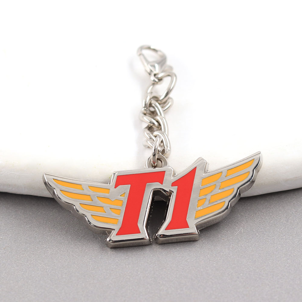 T1 Team Logo Metal Keychain En - Esports Gaming Logos 评论和价格