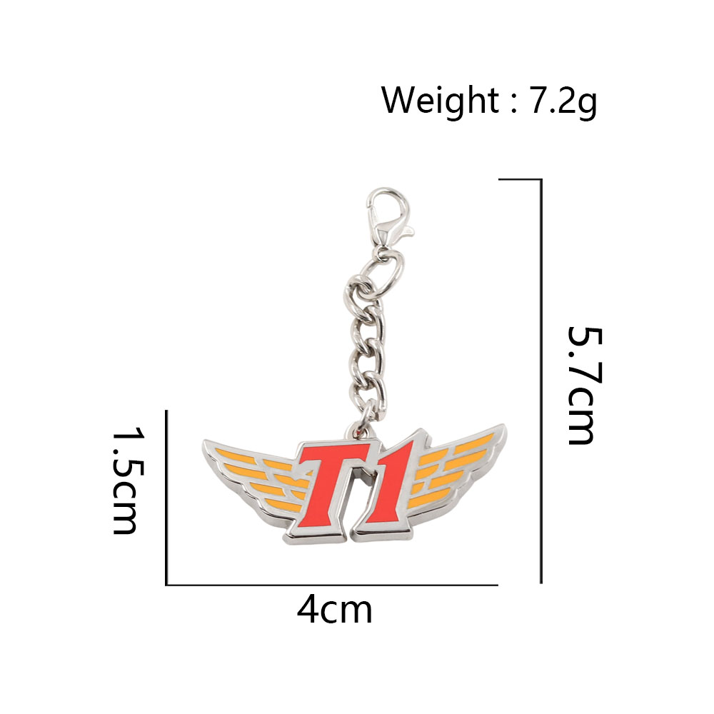 T1 Team Logo Metal Keychain En - Esports Gaming Logos 评论和价格