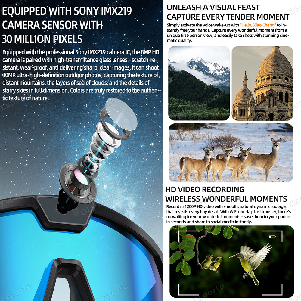 Smart Glasses bluetooth camera - Esports Gaming Video 评论和价格