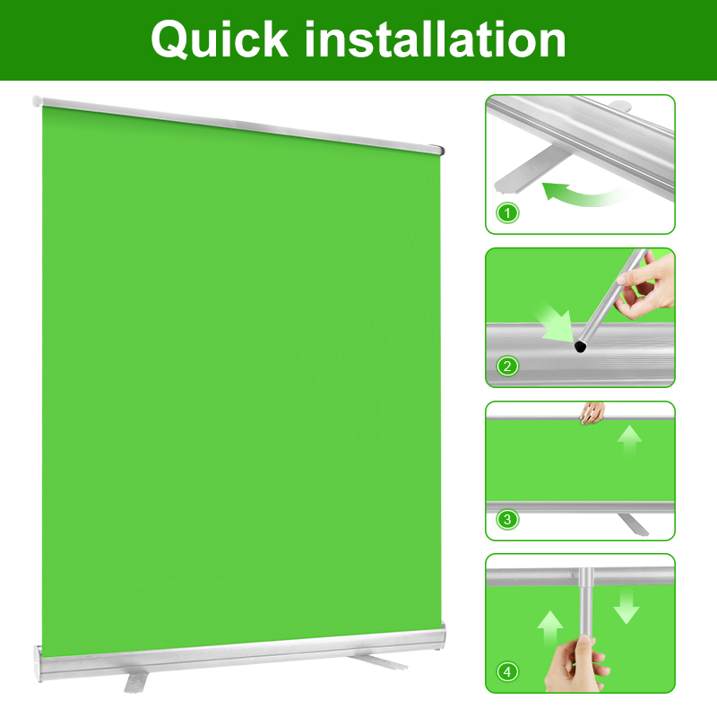 110x200cm Backdrop Chroma Key  - Green Screen Collapsible 评论和价格