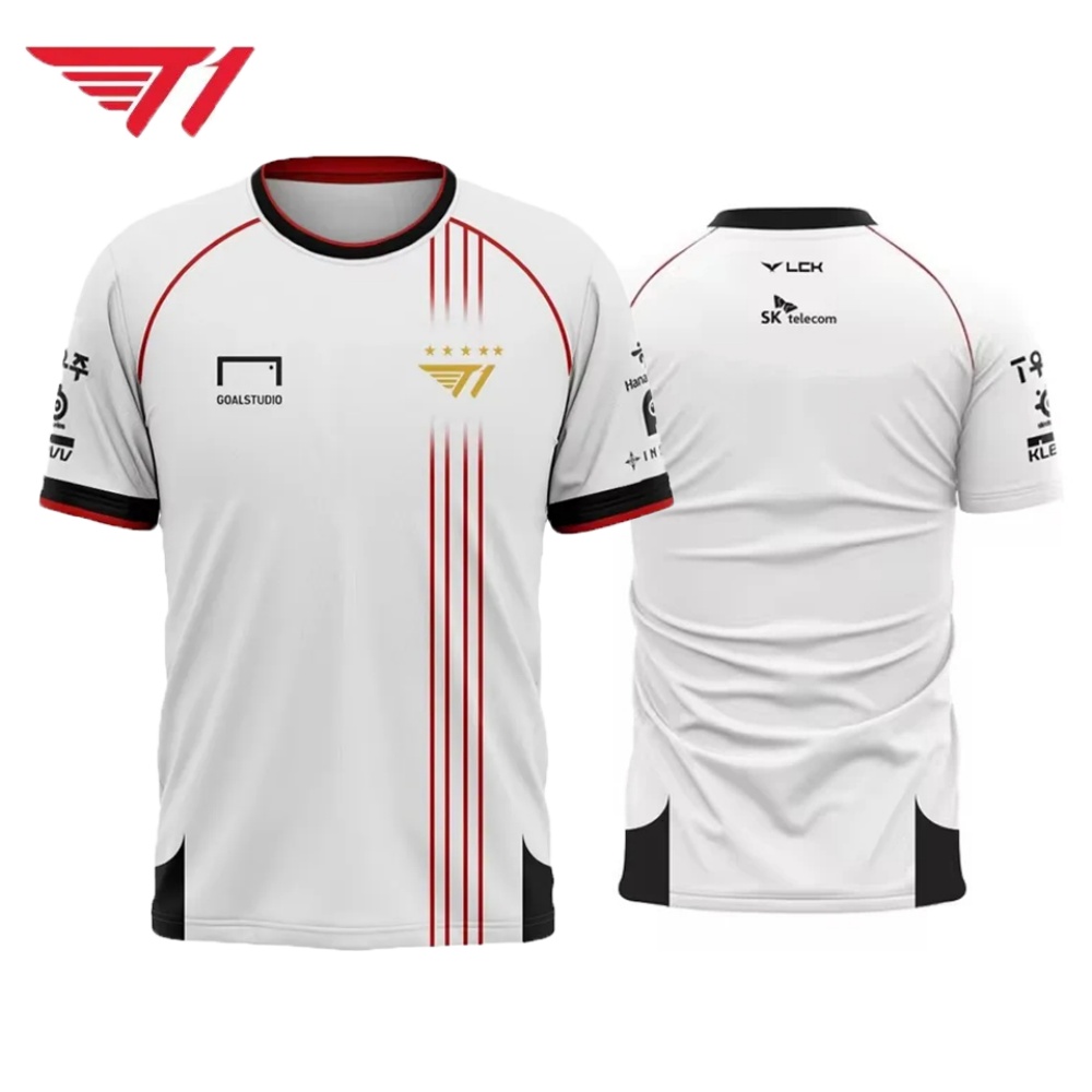 T1 Esports Jersey – White & Re - Esports Gaming Logos 评论和价格