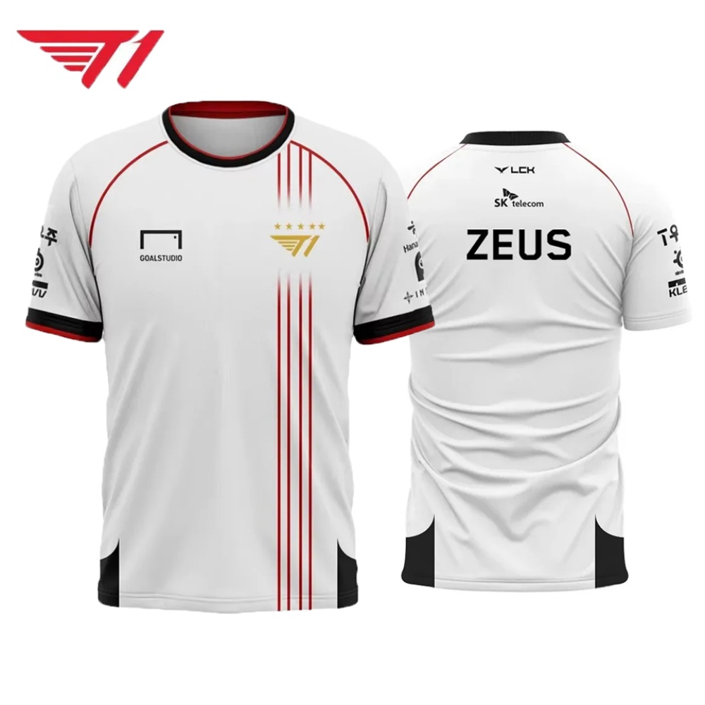 T1 Esports Jersey – White & Re - Esports Gaming Logos 评论和价格