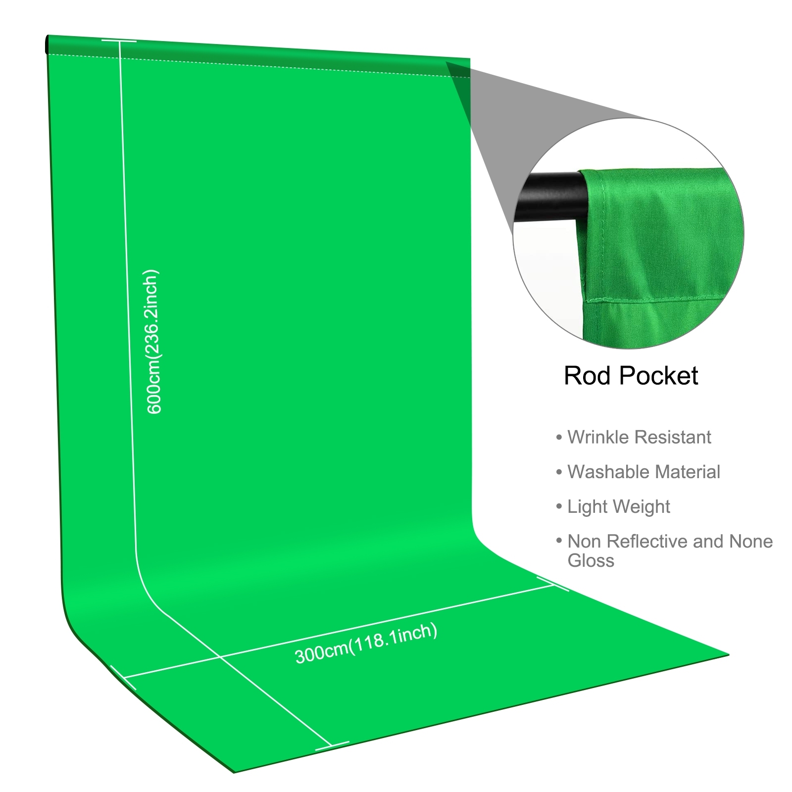 PULUZ 3m x 2m 2m x 2m 1m x 2m  - Green Screen Collapsible 评论和价格