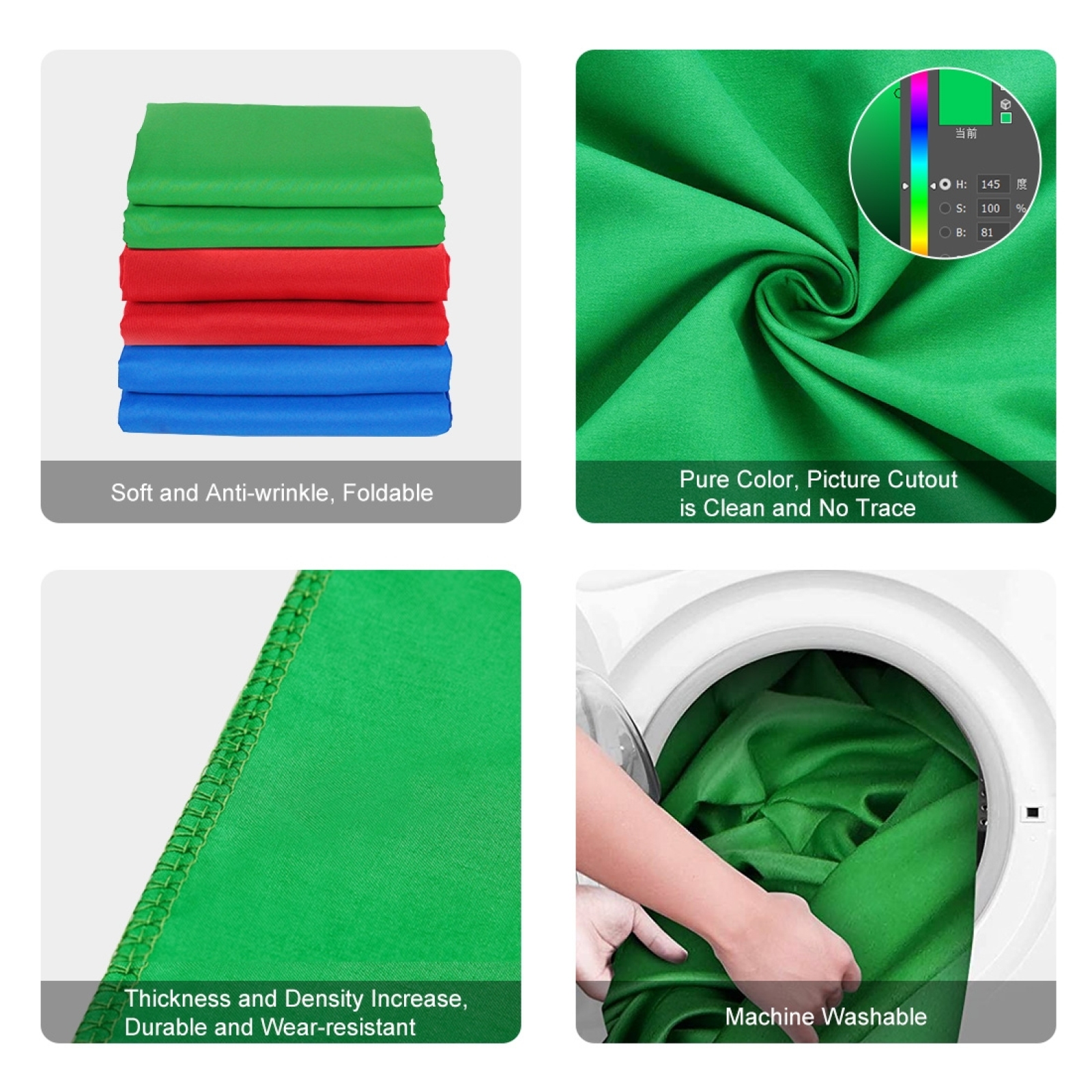 PULUZ 3m x 2m 2m x 2m 1m x 2m  - Green Screen Collapsible 评论和价格