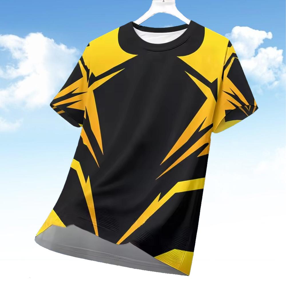 Men's 3D Geometry Print Short- - Esports Gaming Top 评论和价格