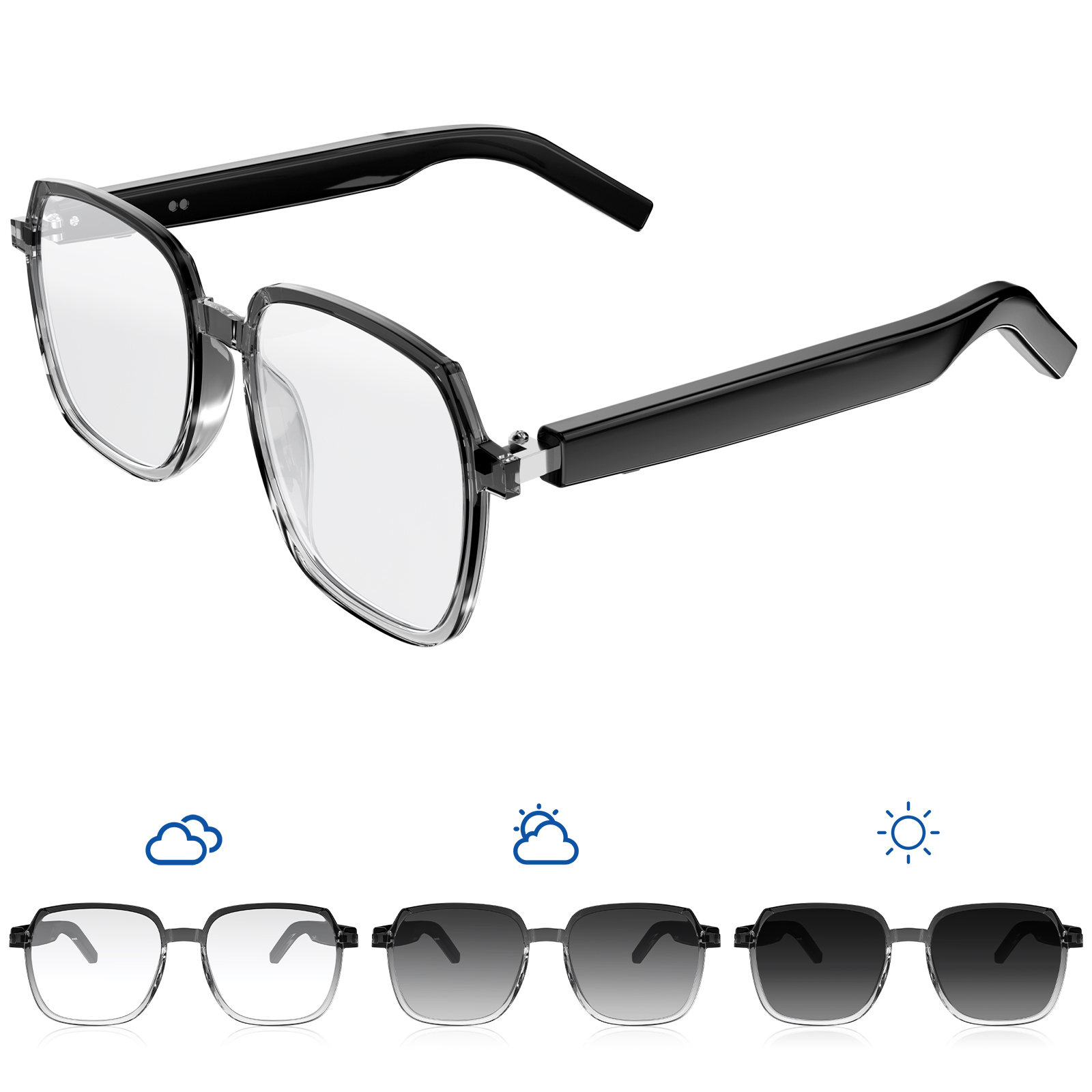 M10 ProC New Intelligent Bluet - Gaming Glasses Blue 评论和价格