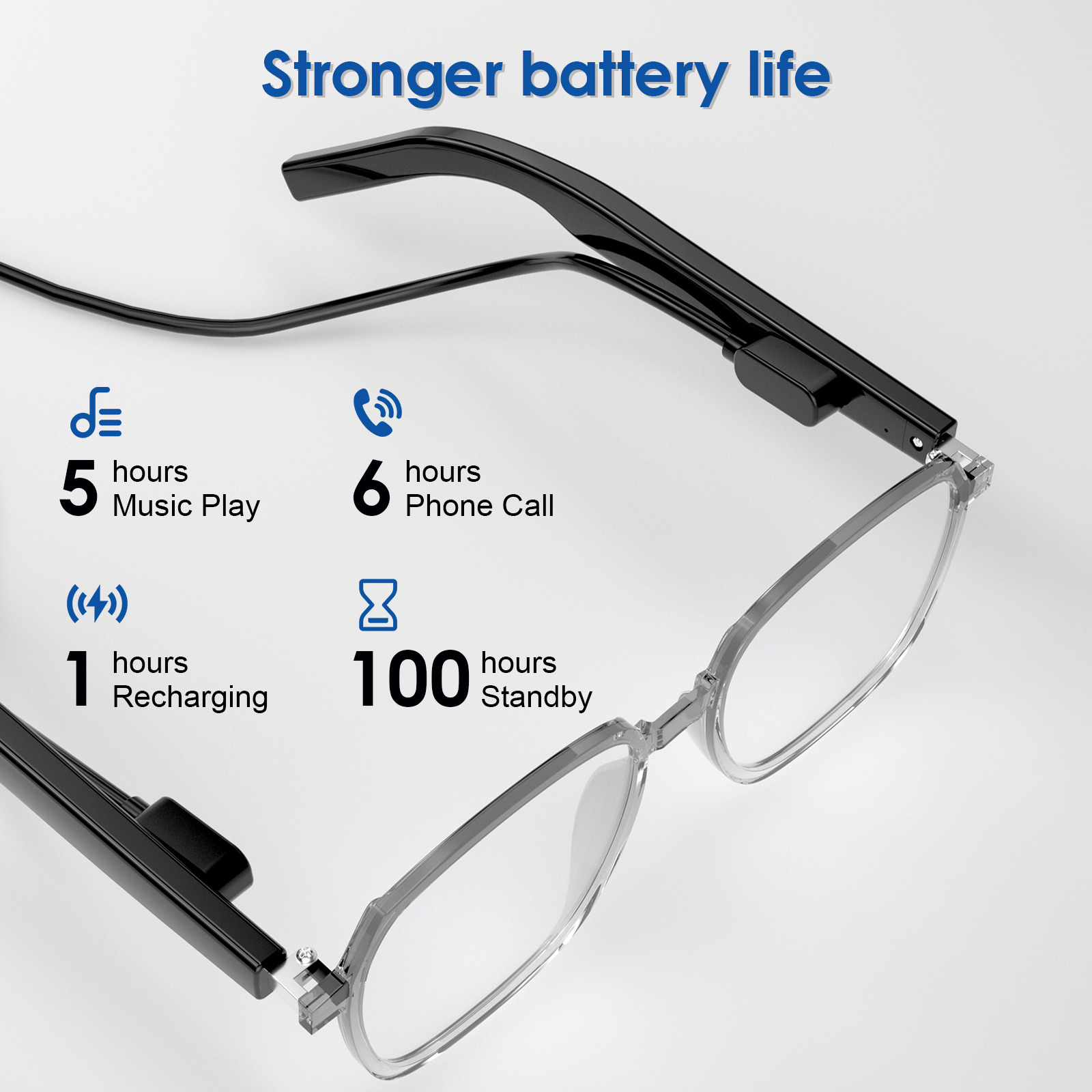 M10 ProC New Intelligent Bluet - Gaming Glasses Blue 评论和价格