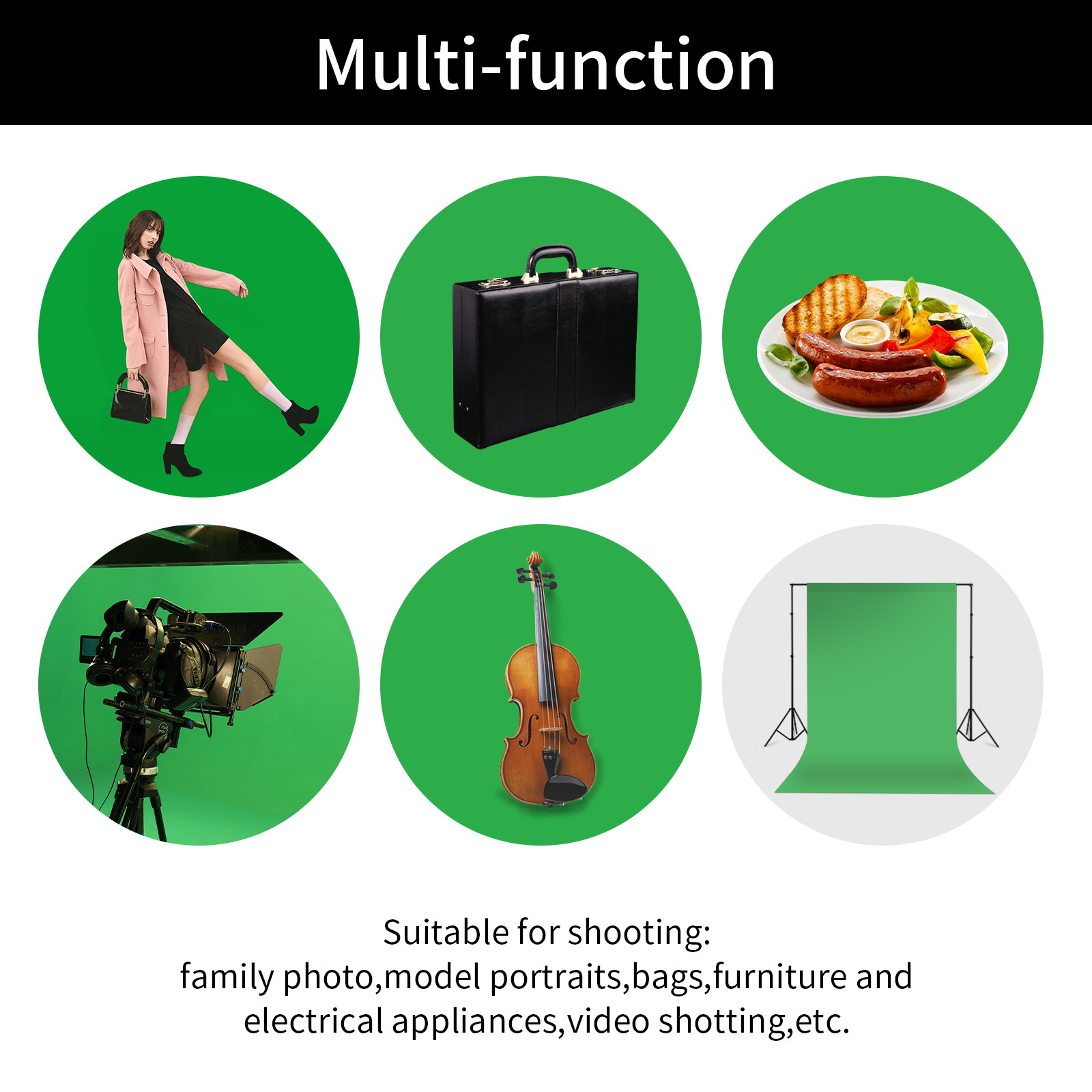 Selens Green Screen Backdrop C - Green Screen Collapsible 评论和价格