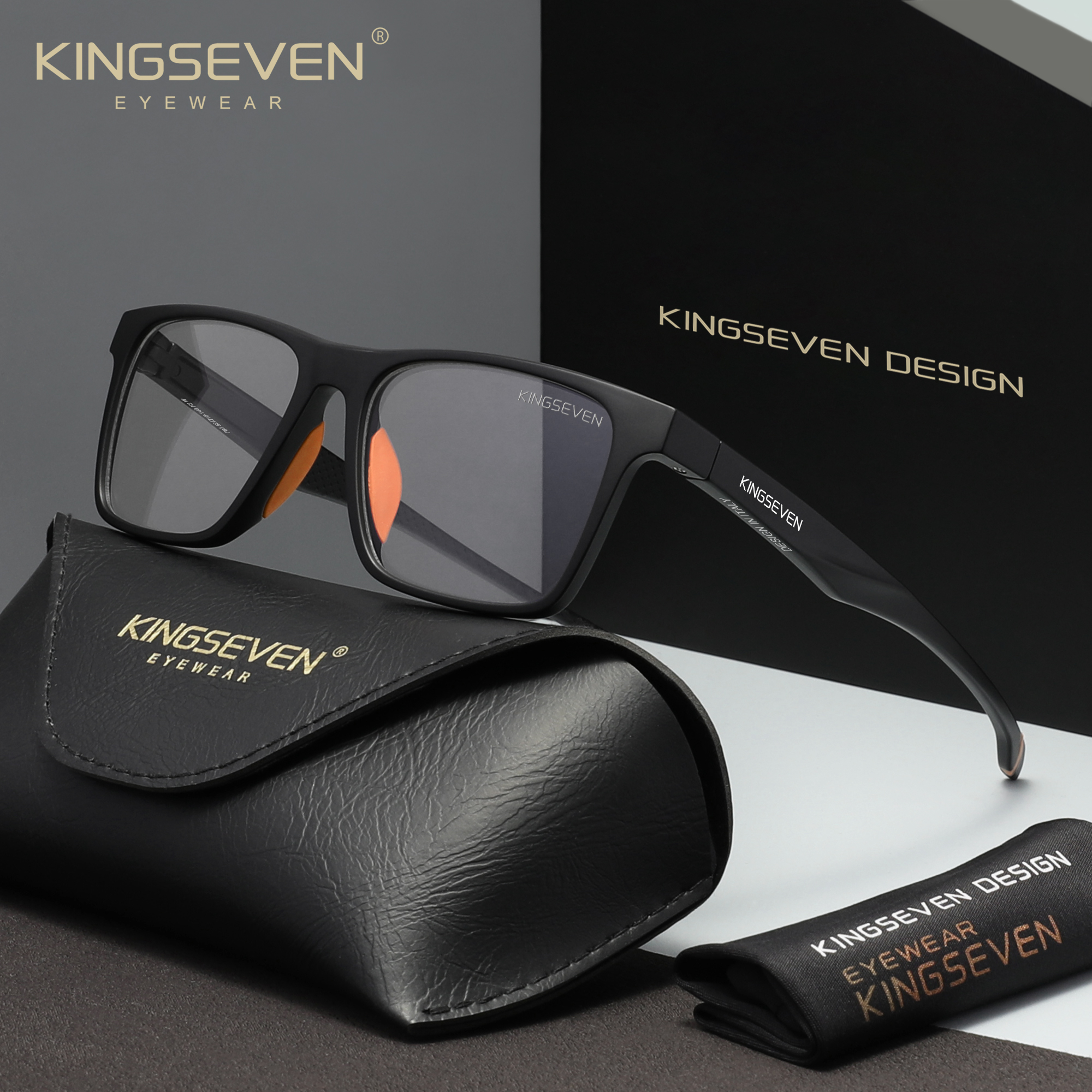 KINGSEVEN Anti-Blue Ray Large  - Gaming Glasses Blue 评论和价格
