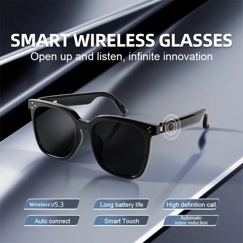 Camera Smart Glasses Bluetooth - Gaming Glasses Blue 评论和价格