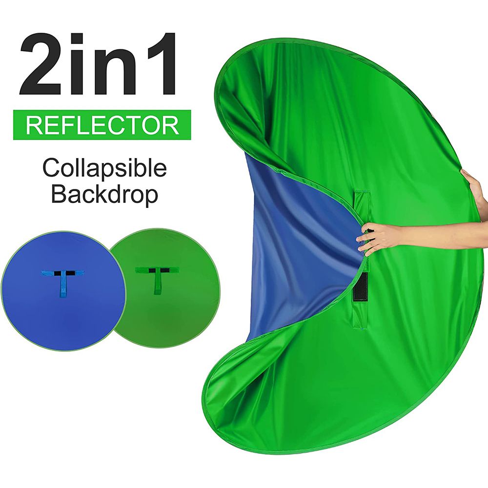 Portable Chromakey Photography - Green Screen Collapsible 评论和价格