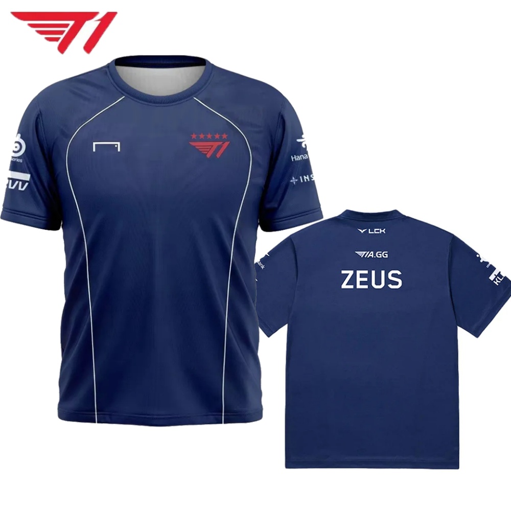 T1 Esports Jersey – Navy Blue  - Esports Gaming Logos 评论和价格