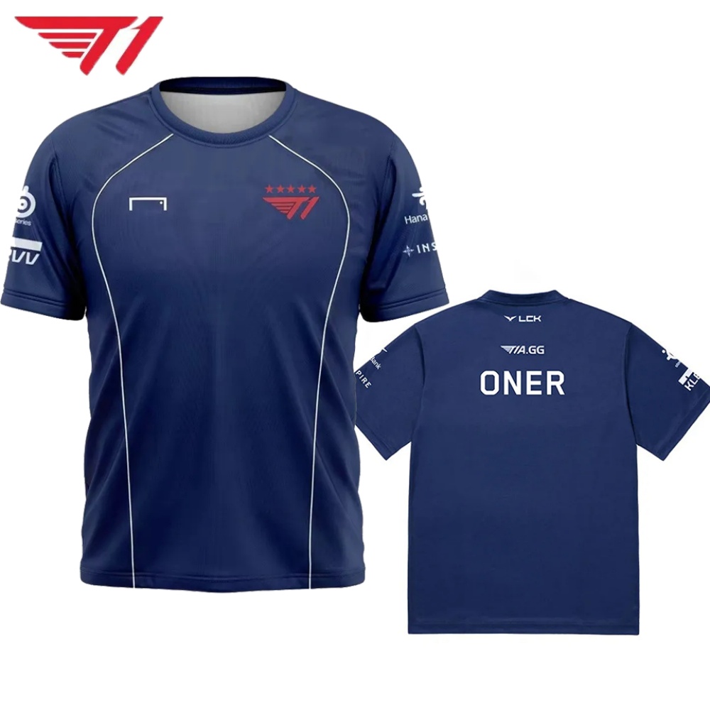 T1 Esports Jersey – Navy Blue  - Esports Gaming Logos 评论和价格