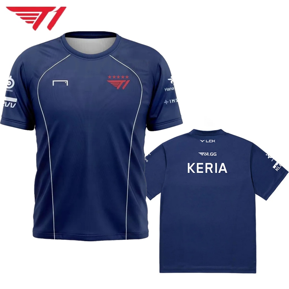 T1 Esports Jersey – Navy Blue  - Esports Gaming Logos 评论和价格