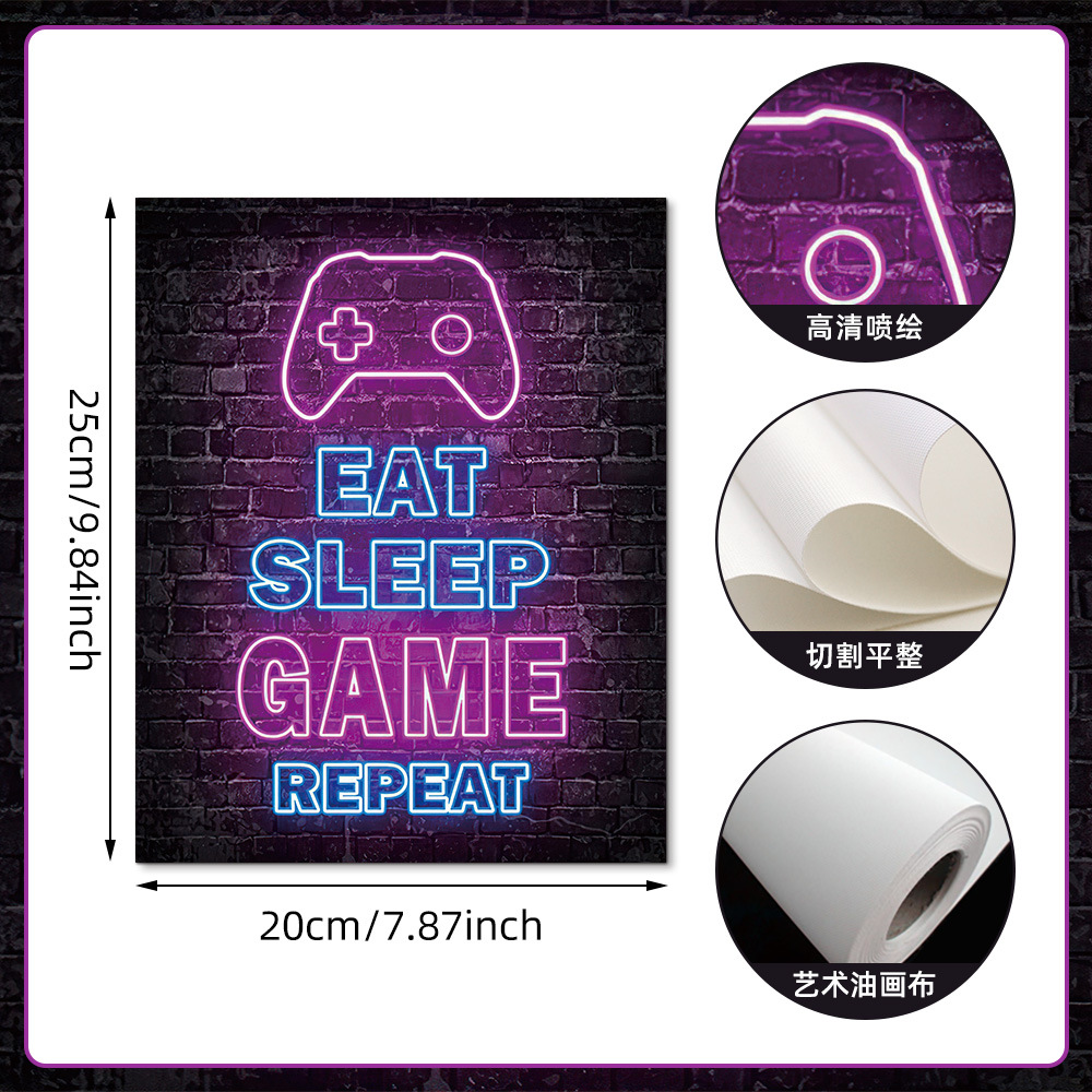 Cyberpunk Neon Wall Art - Retr - Esports Gaming Bar 评论和价格