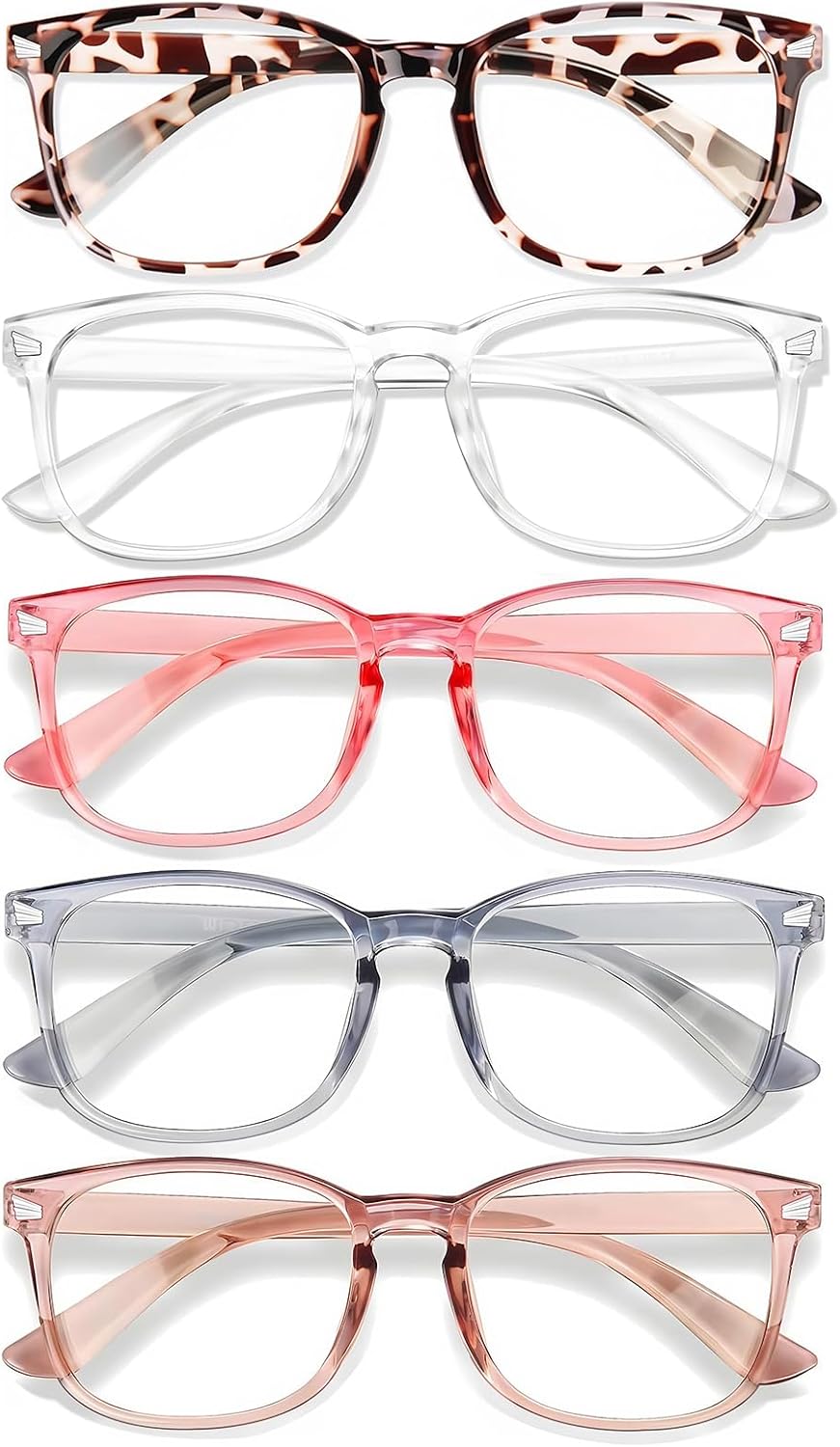5-Pack Blue Light Blocking Gla - Gaming Glasses Blue 评论和价格