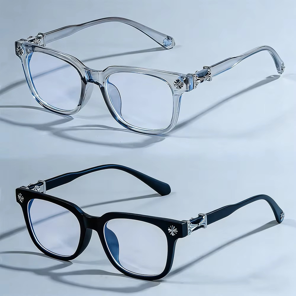 Classic 2Pcs Square Anti Blue  - Gaming Glasses Blue 评论和价格