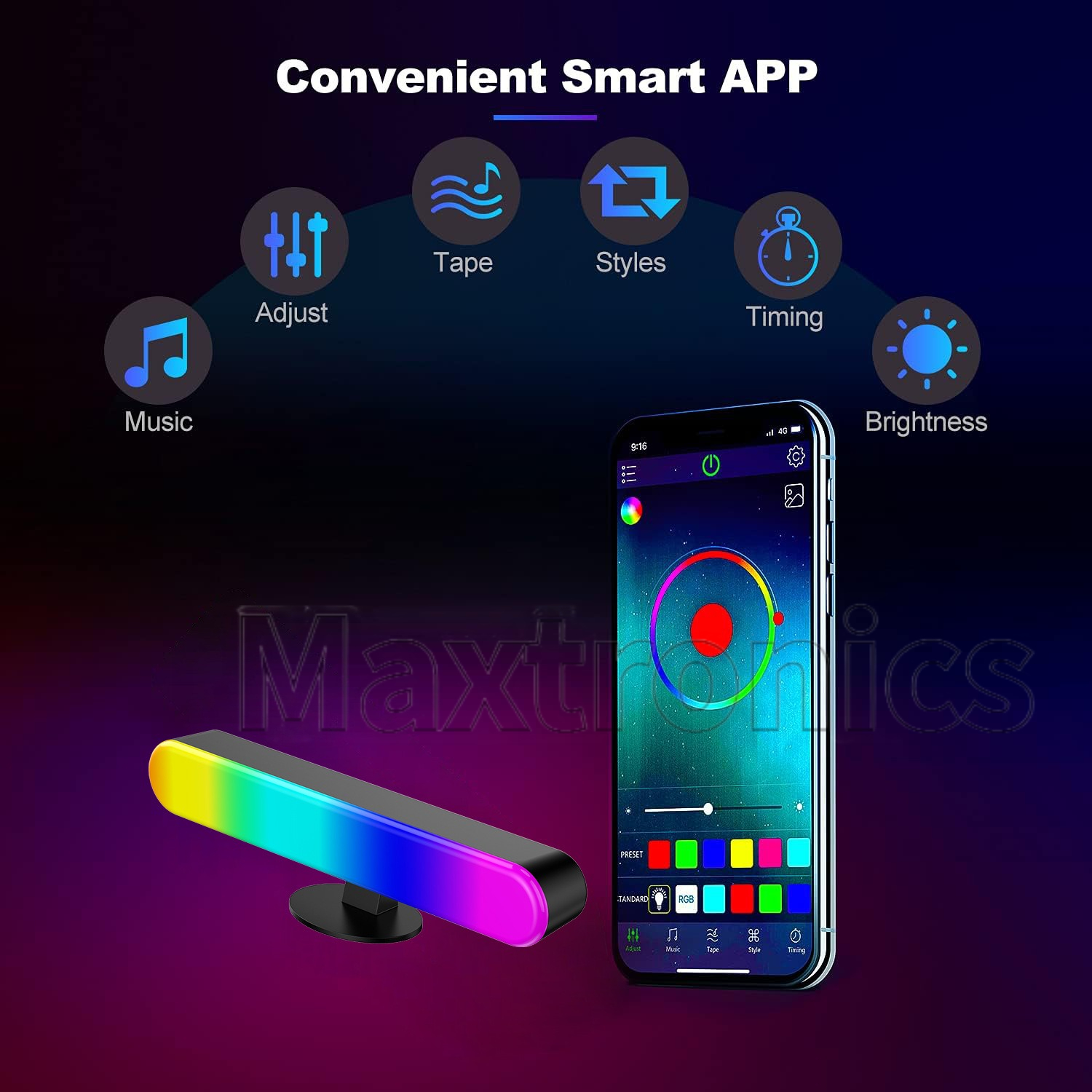 LED Music Pickup Light RGB Col - Esports Gaming Remote 评论和价格